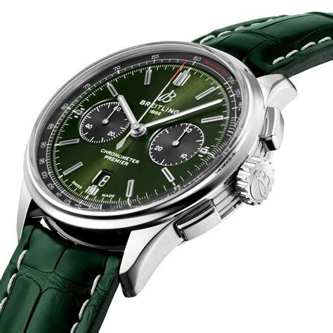 breitling premier b01 green|breitling premier b01 chronograph 42mm.